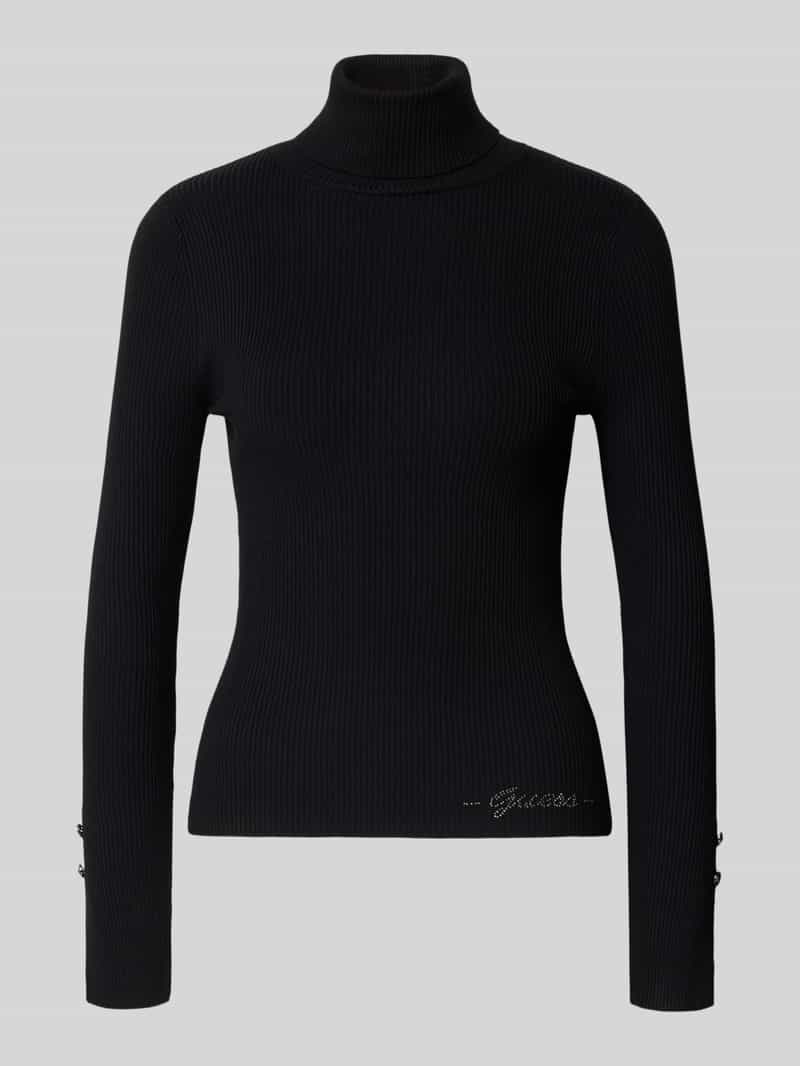 Guess Gebreide pullover van viscosemix met col