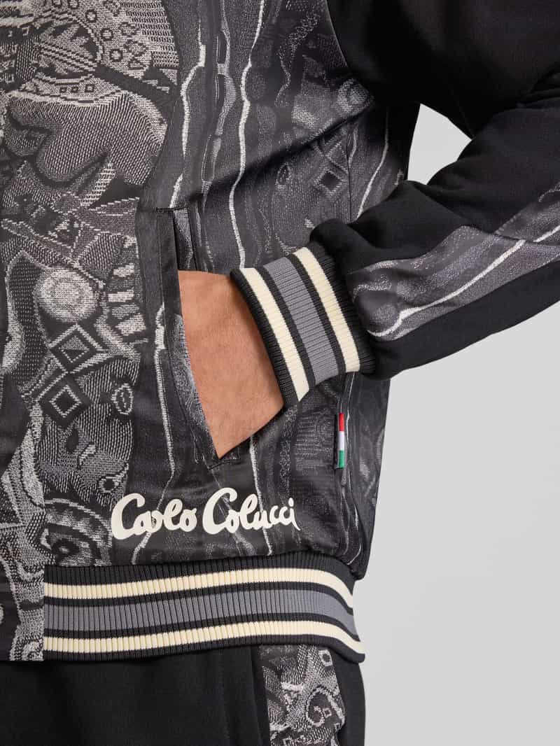 carlo colucci Regular fit jack met opstaande kraag