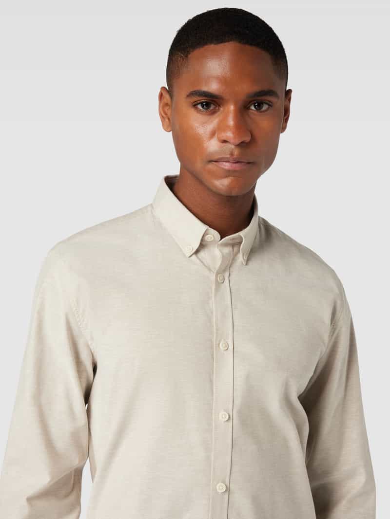 lindbergh Slim fit vrijetijdsoverhemd met button-downkraag model 'Oxford'