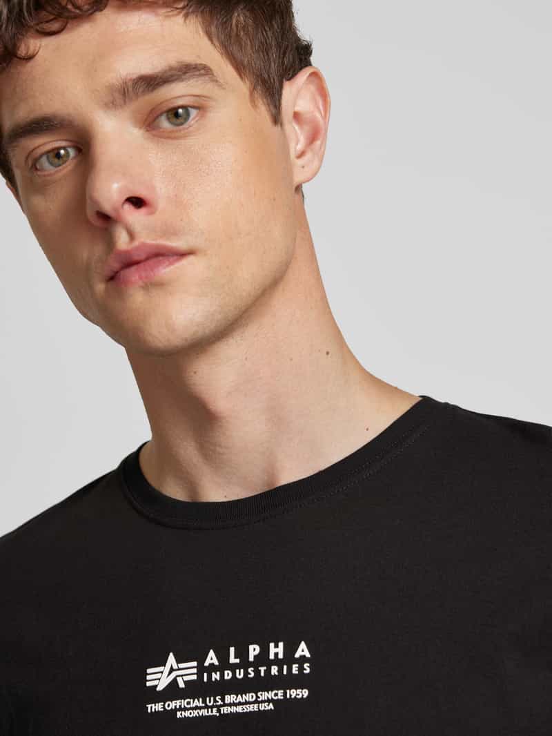 alpha industries T-shirt met labelprint