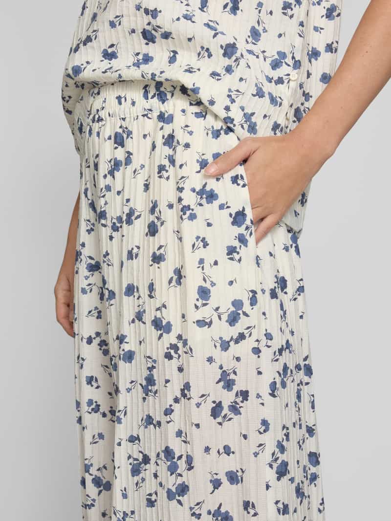 MSCH Copenhagen Wide leg stoffen broek met plissévouwen model 'Falisha'