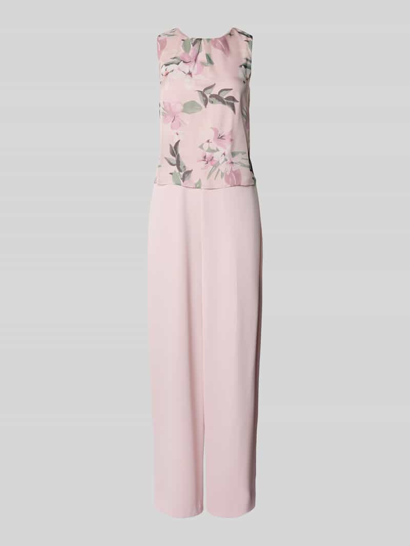 Christian Berg Cocktail Jumpsuit met gebloemde motiefprint