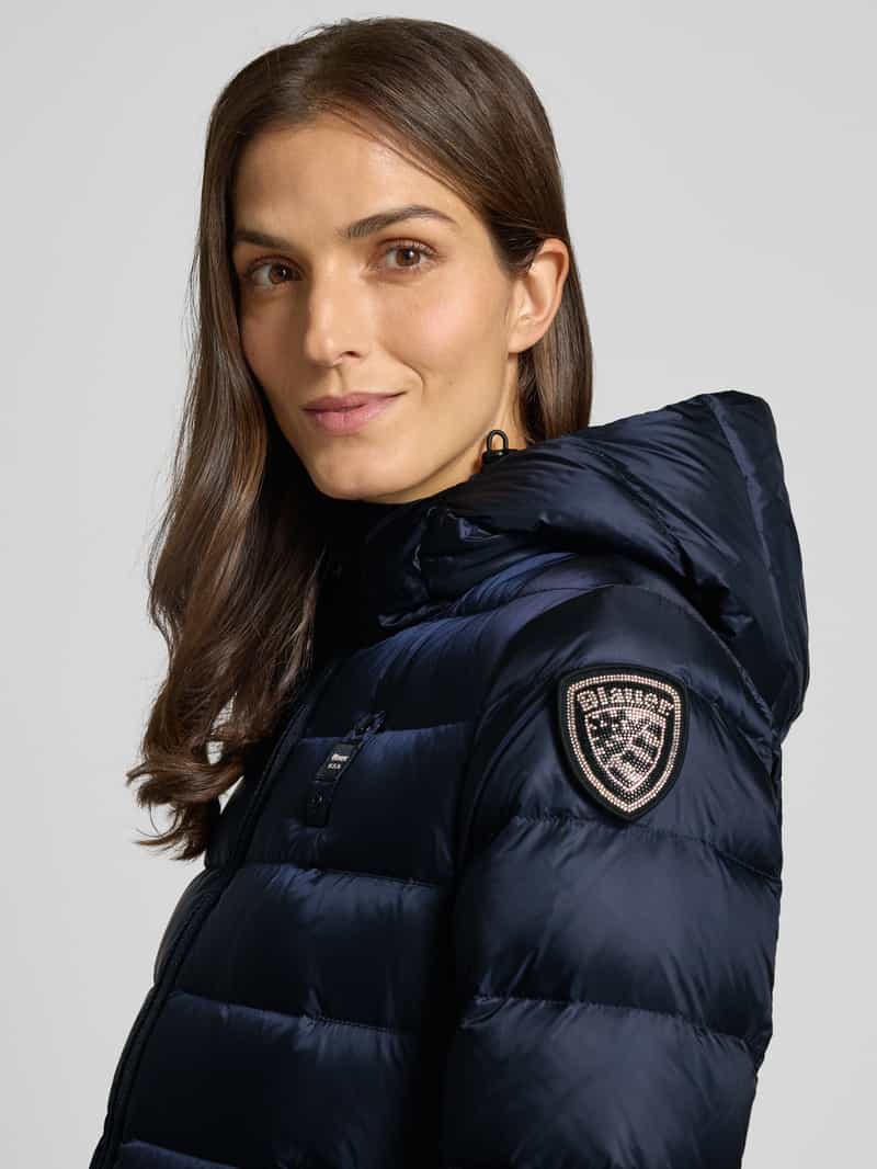 Blauer Usa Lange donsjas met capuchon model 'AGNES'