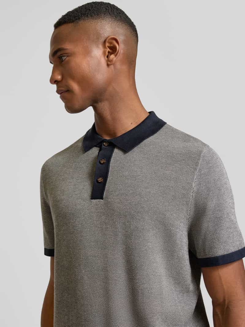 JOOP! Collection Poloshirt met korte knoopsluiting model 'Trent'