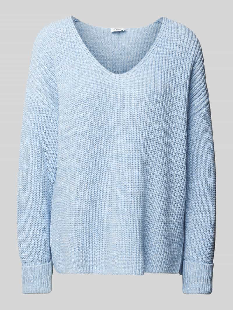 s.Oliver RED LABEL Relaxed fit gebreide pullover van katoenmix