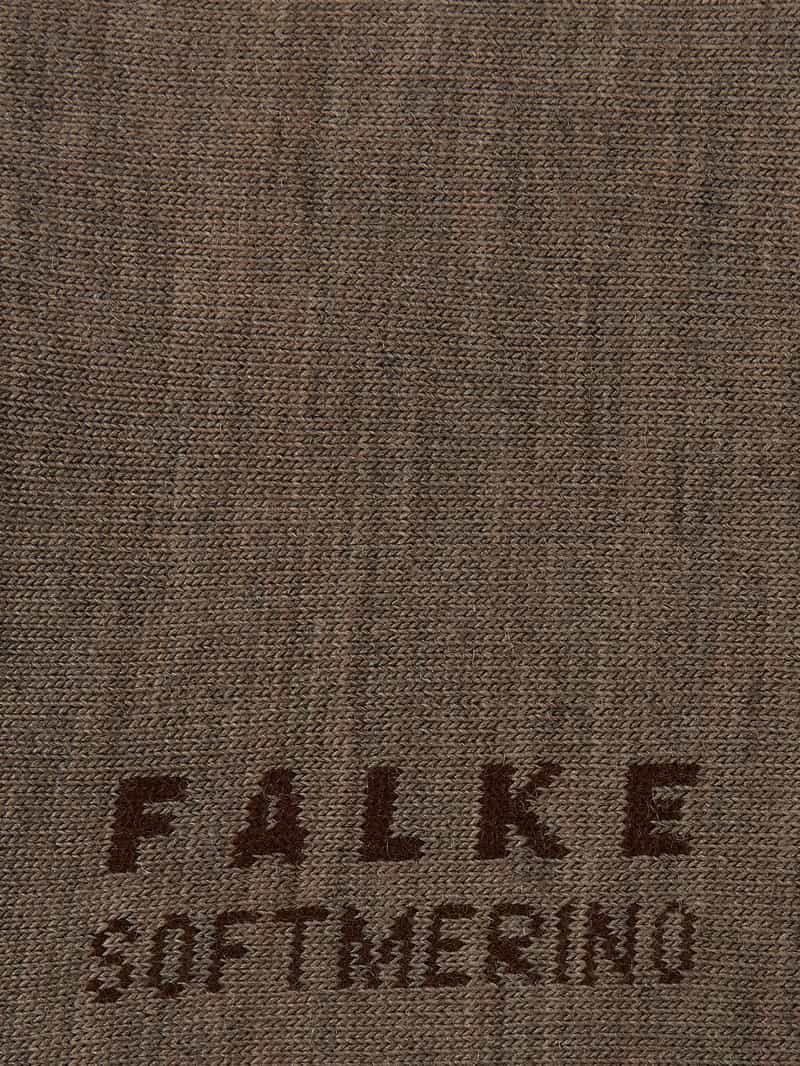 Falke Sokken met labelopschrift model 'SOFTMERINO'