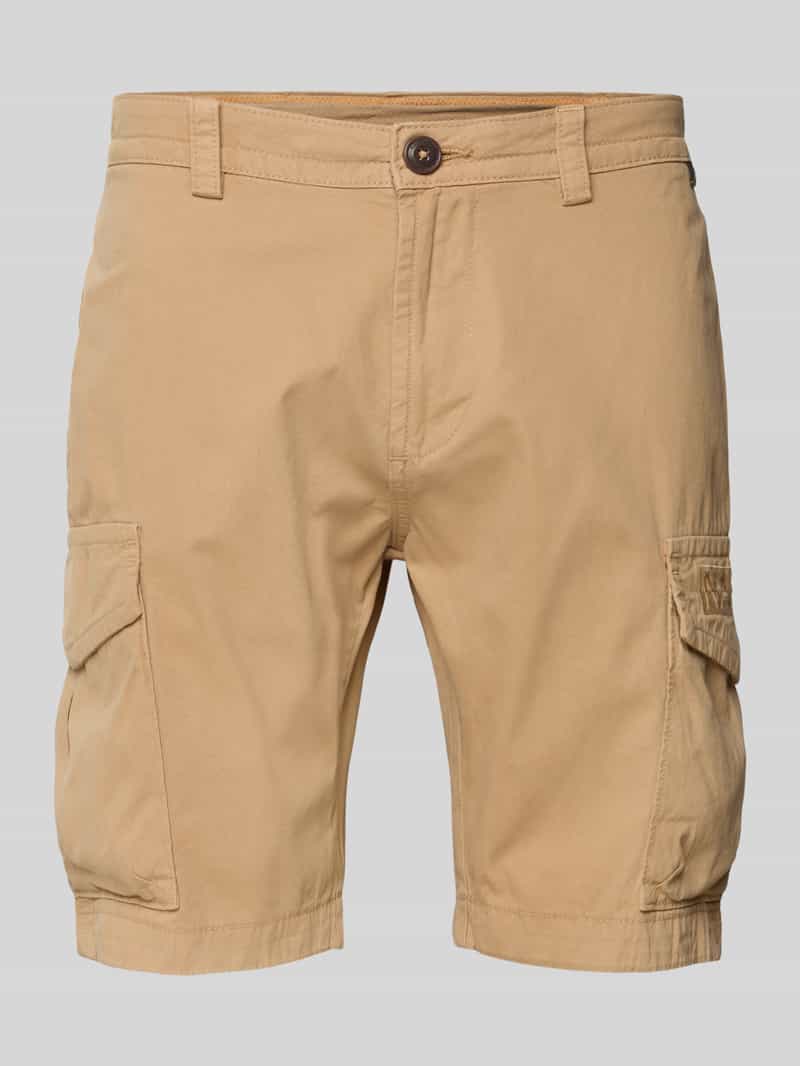 Napapijri Regular fit korte cargobroek met labeldetail model 'N-DELINE'