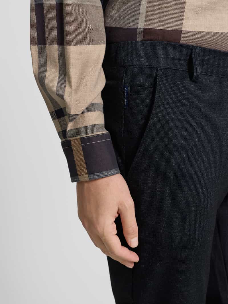 Christian Berg Men Regular fit stoffen broek met viscose