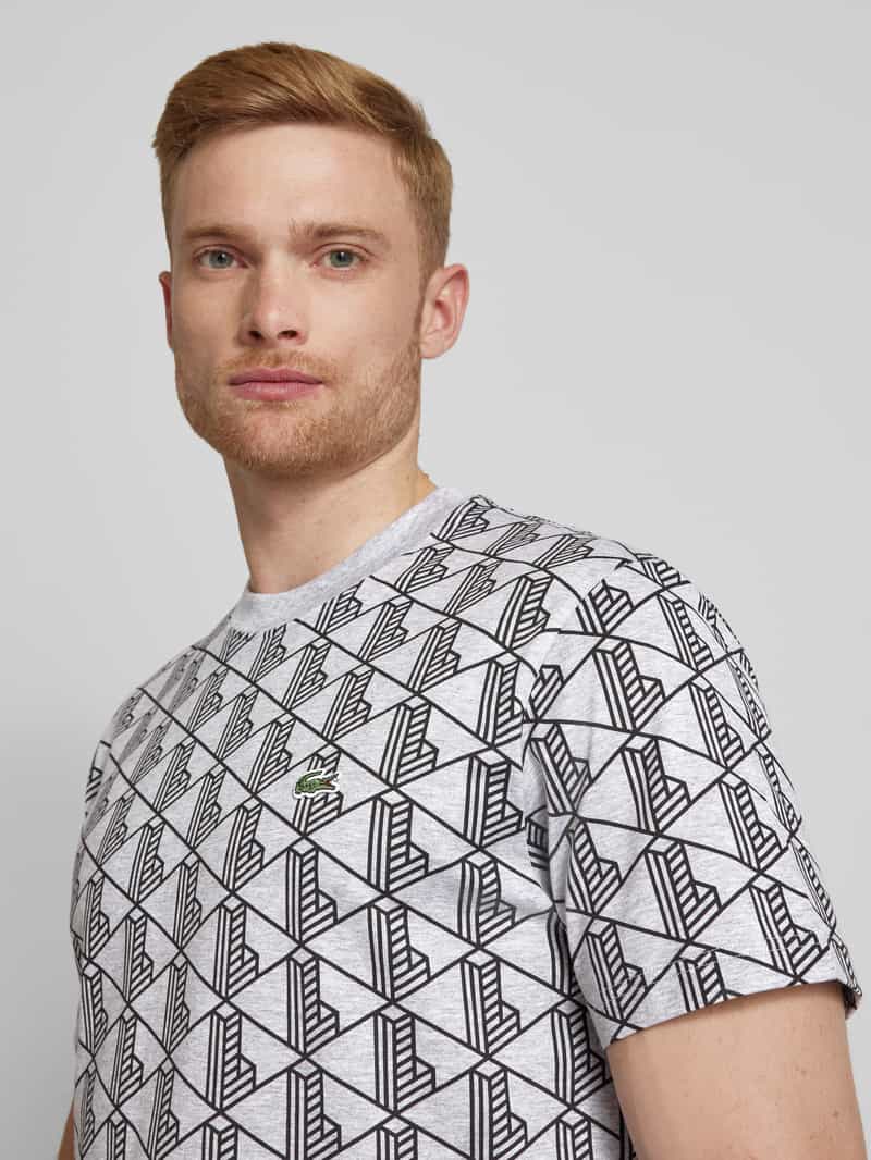 Lacoste T-shirt met labelmotief