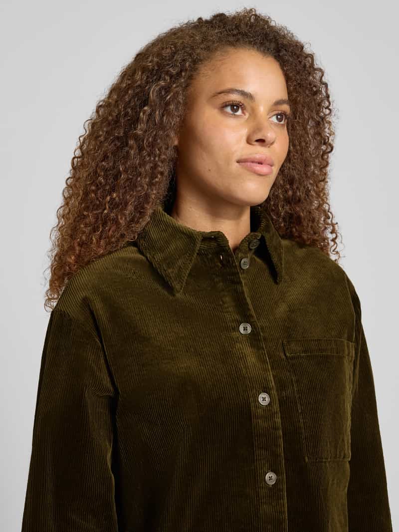 Marc O'Polo DENIM Relaxed fit overhemdblouse van katoenmix