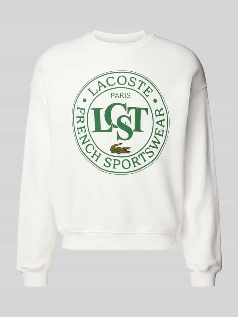 Lacoste Sweatshirt met labelprint