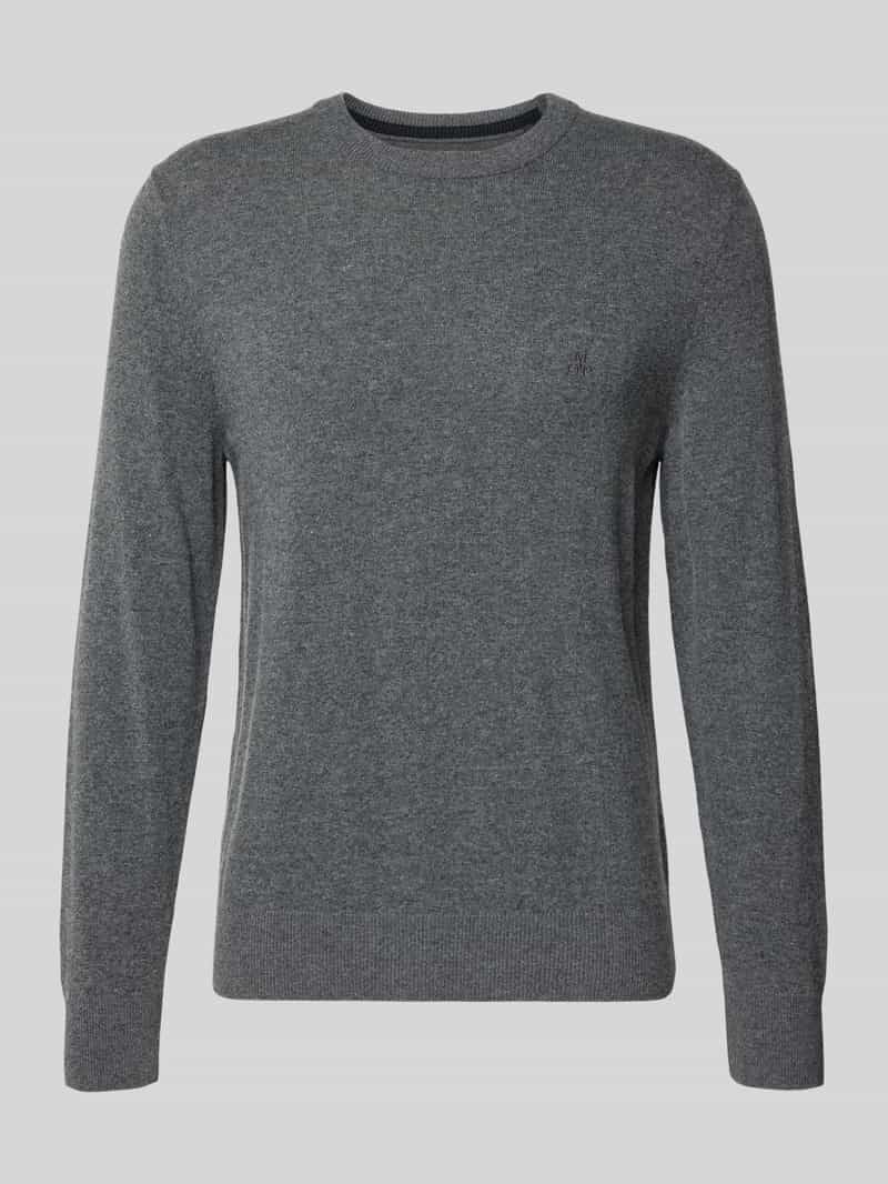 Marc O'Polo Regular fit pullover van katoenmix met scheerwol