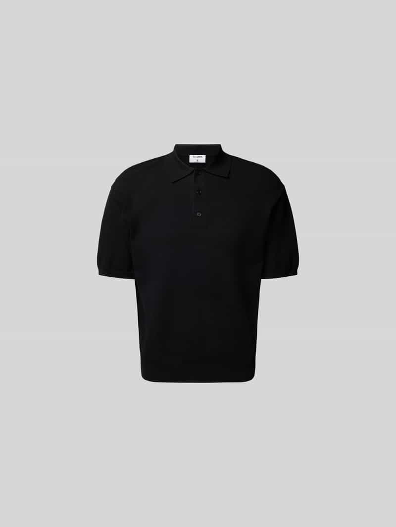 Poloshirt met ajourwerk