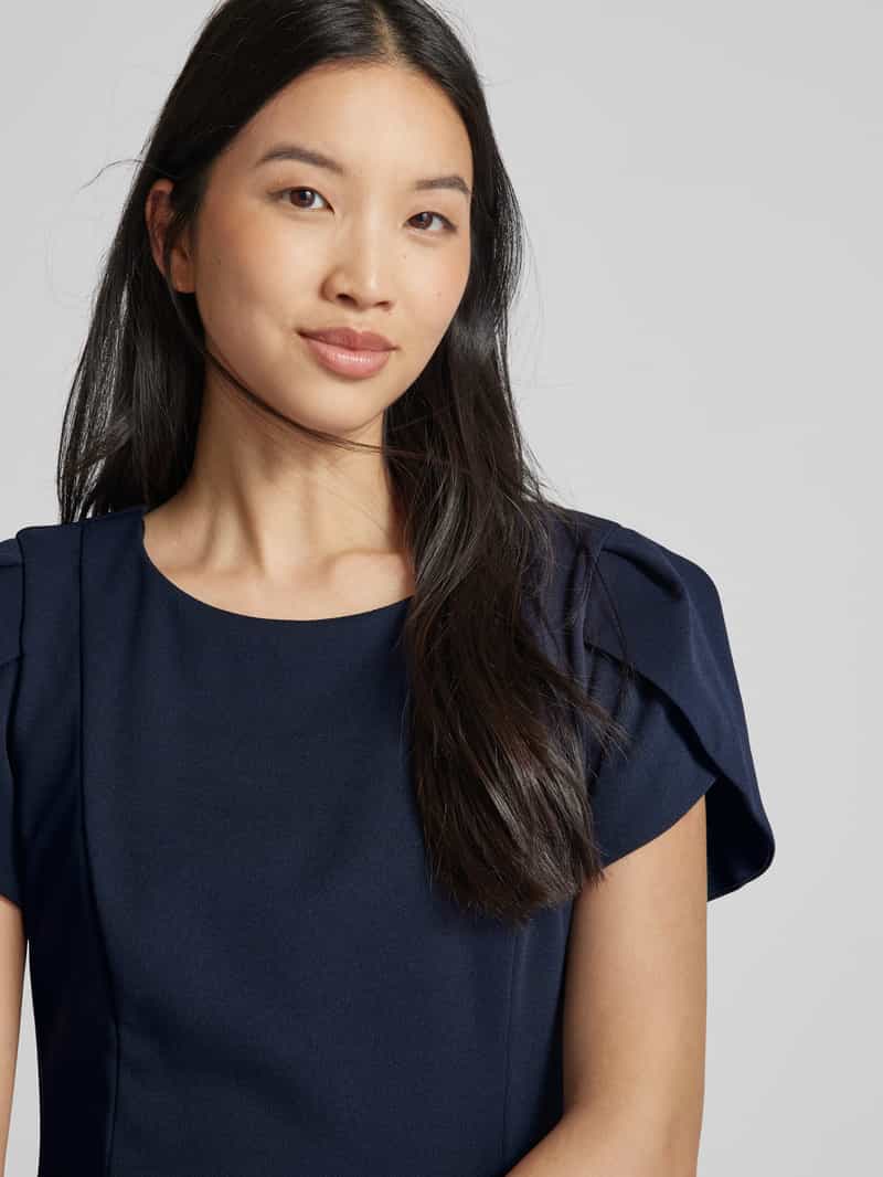 Vera Mont Knielange cocktailjurk met ronde hals