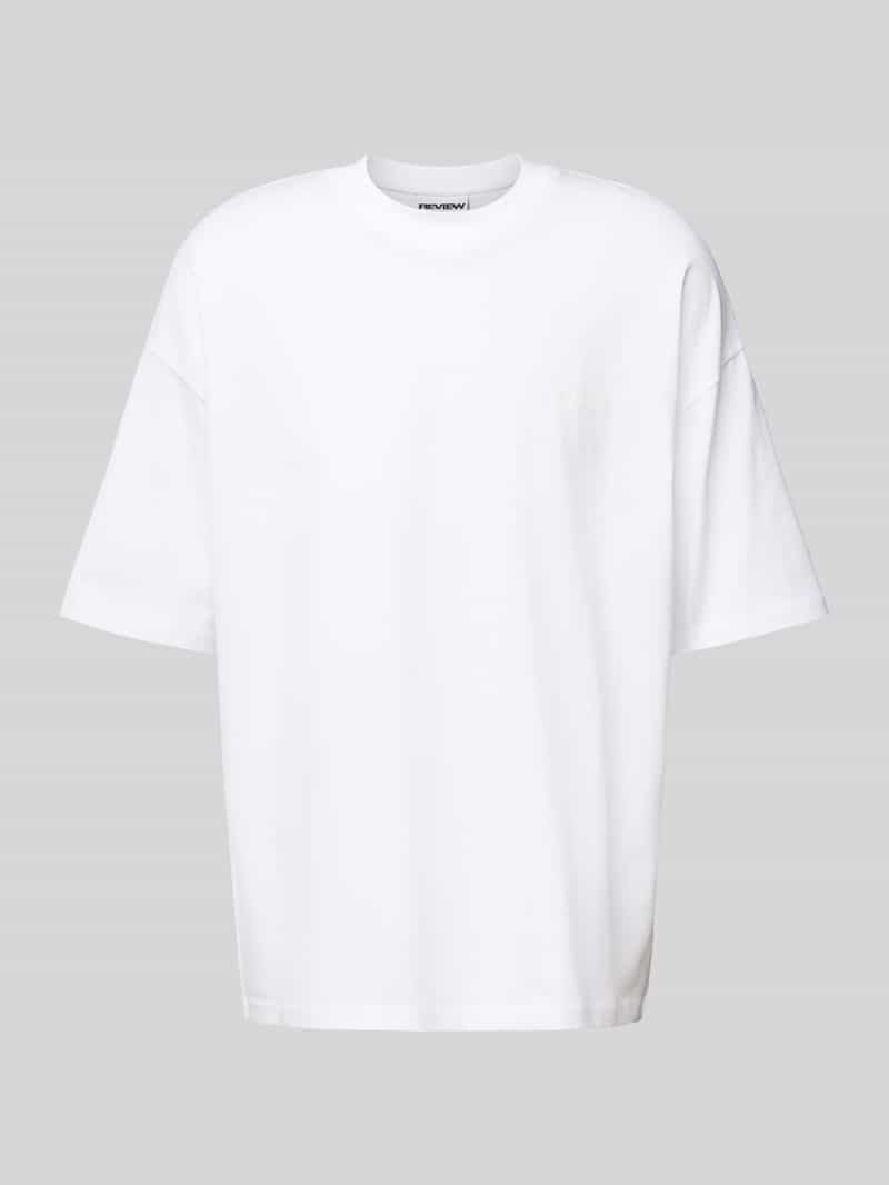 REVIEW Oversized T-shirt met labelprint