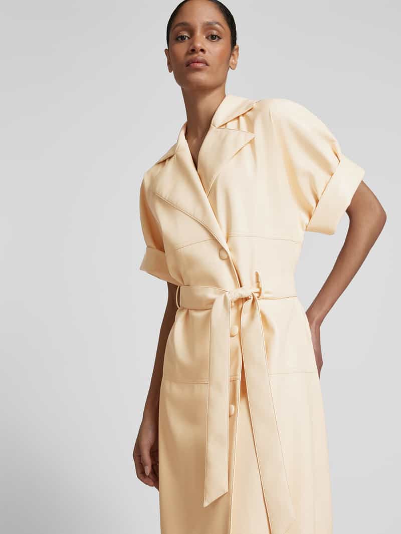 Boss Midi-jurk in leerlook