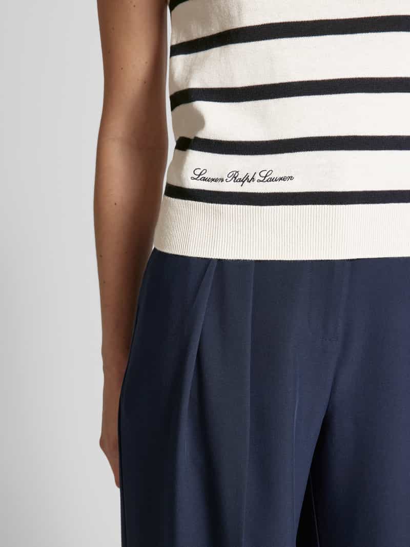 Lauren Ralph Lauren Gebreid shirt met labeldetail model 'EYELAH'