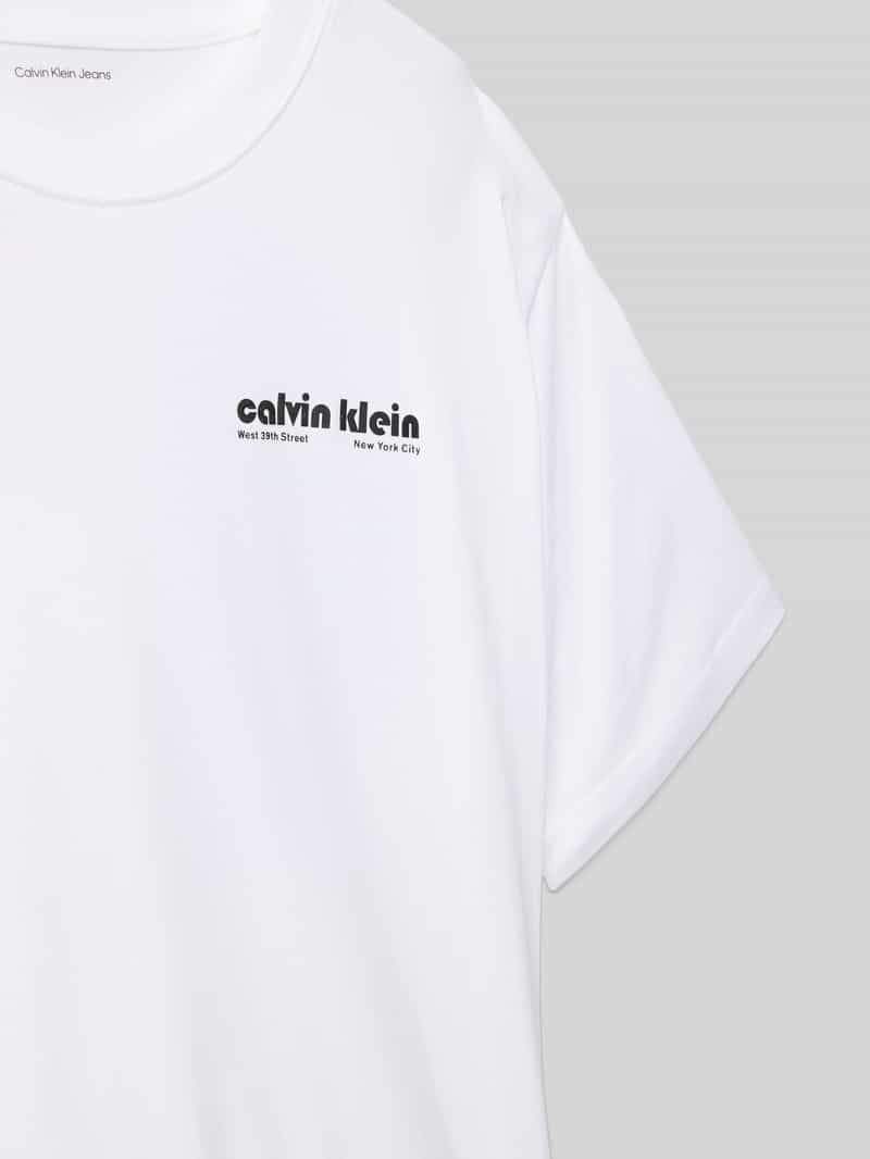Calvin Klein Jeans Relaxed fit T-shirt met ronde hals model 'GEO'