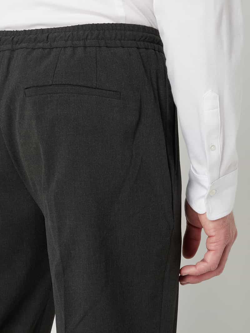 American vintage Bandplooibroek met tunnelkoord model 'Cambridge'