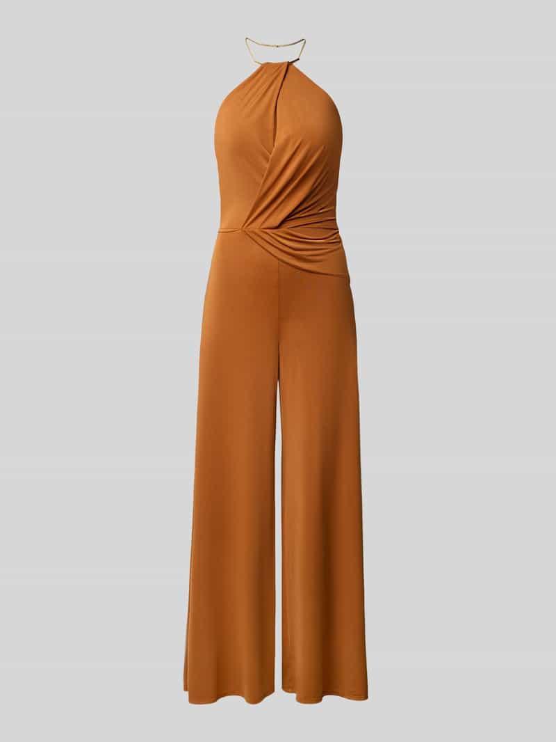 RINASCIMENTO Jumpsuit met halter in wikkellook