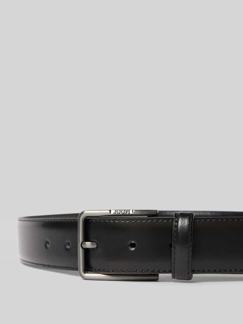 JOOP! Collection Leren riem met doorgestikte naden