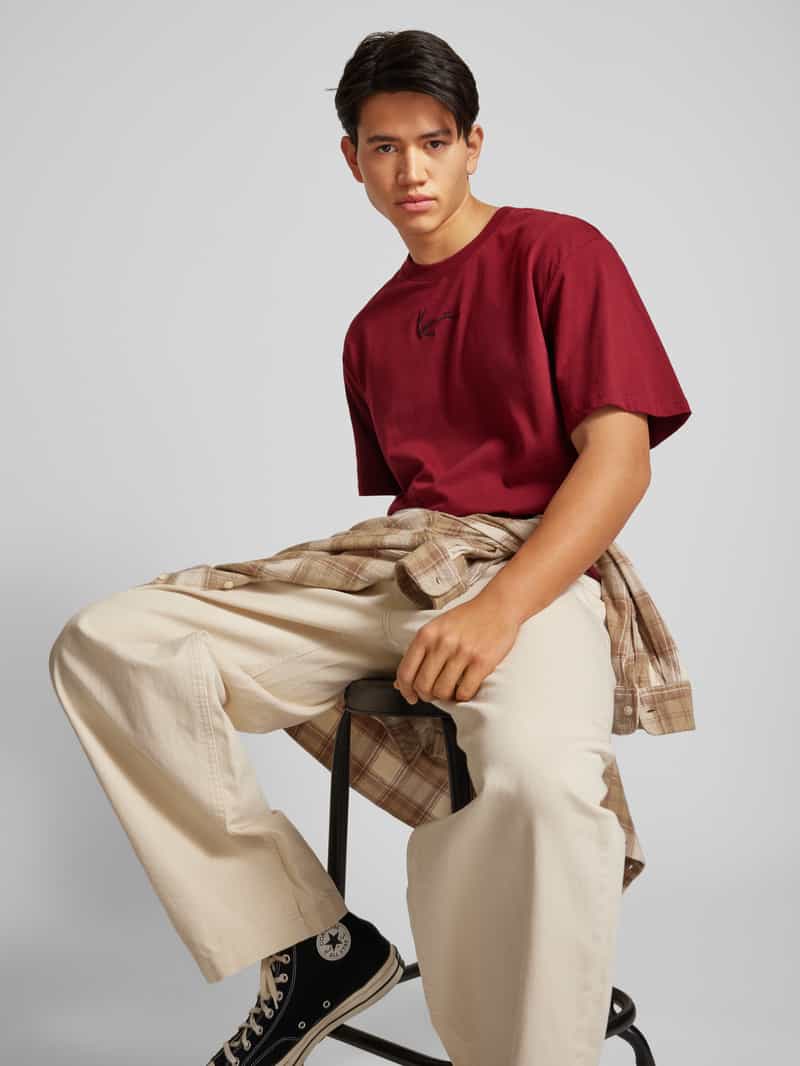 Karl Kani T-shirt met labelstitching