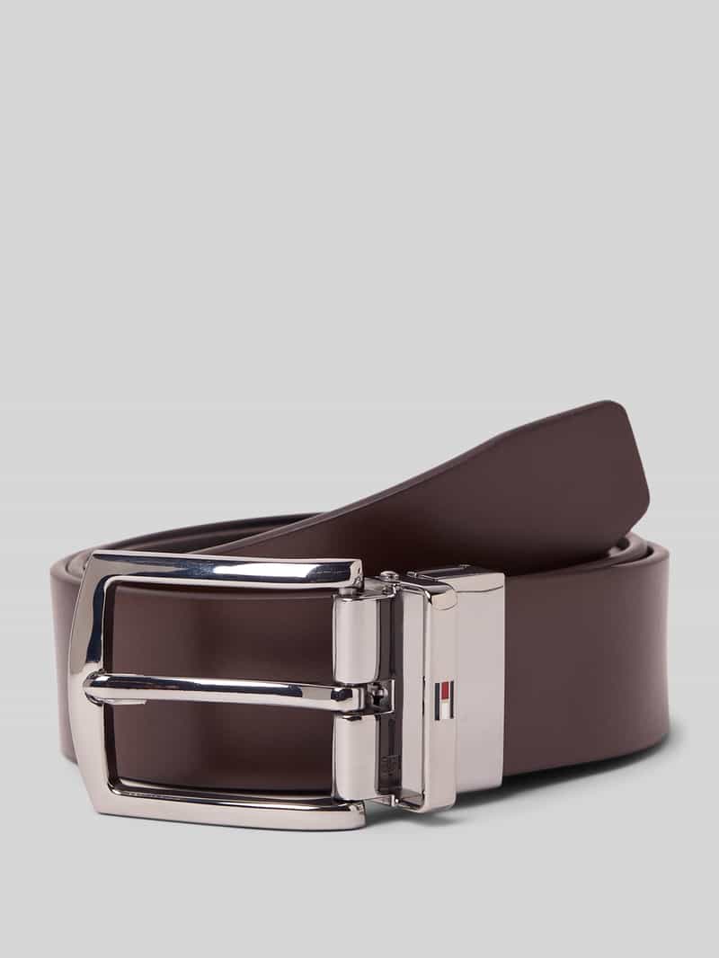 Tommy Hilfiger Leren riem met reliëflogo