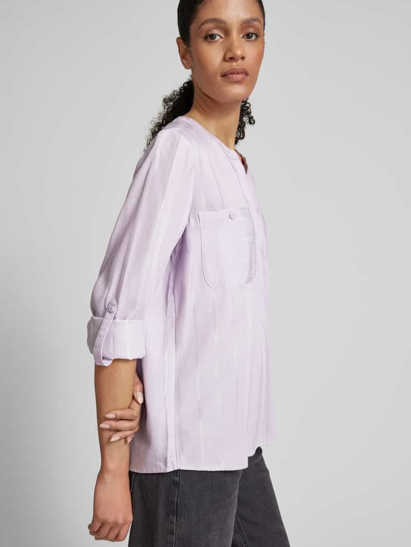 Tom Tailor Regular fit blouse van lyocellmix met opgestikte borstzakken