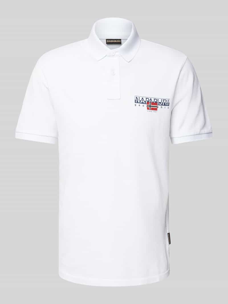 Napapijri Slim fit poloshirt met labelprint model 'AYLMER'