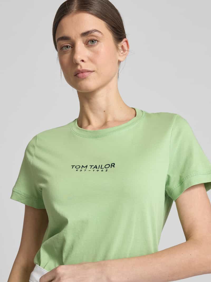 Tom Tailor Regular fit T-shirt van puur katoen