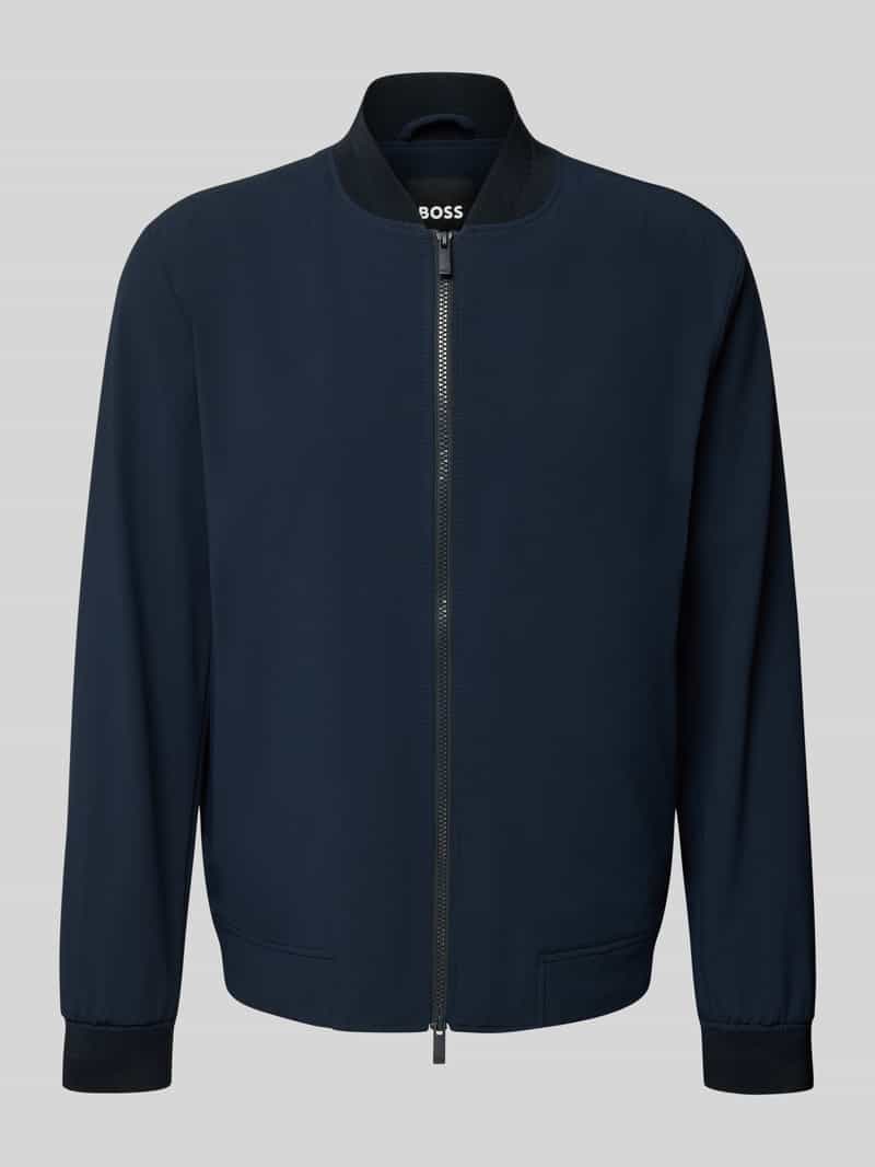 Boss Regular fit blouson met fijne structuur model 'HANRY'