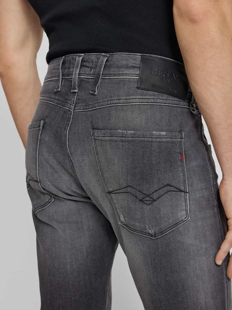 Replay Slim fit jeans in used-look model 'ANBASS'