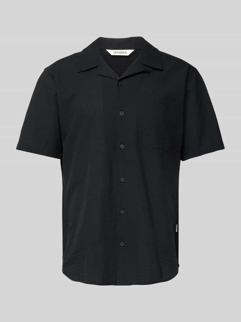 GABBA Regular fit vrijetijdsoverhemd met labeldetail model 'Timo Seer'