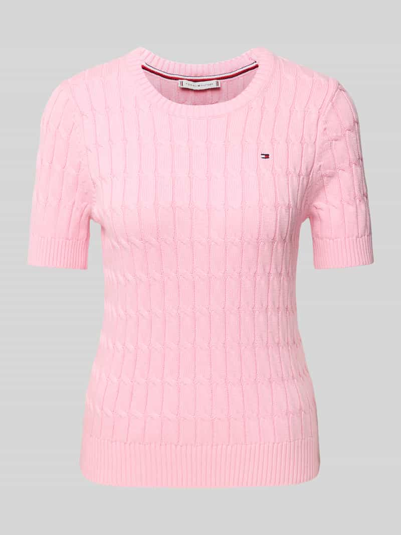 Tommy Hilfiger Regular fit gebreide pullover van zuiver katoen