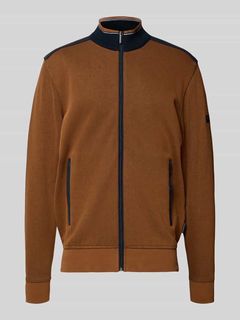 Bugatti Sweatjack met opstaande kraag