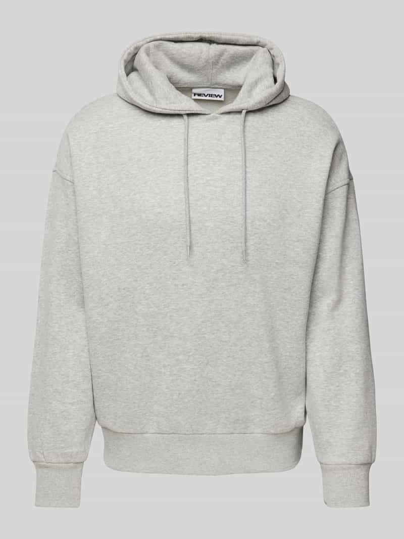 Review Oversized hoodie met ribboorden