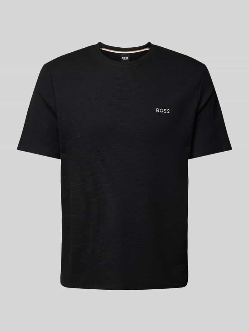 Boss T-shirt met labelstitching