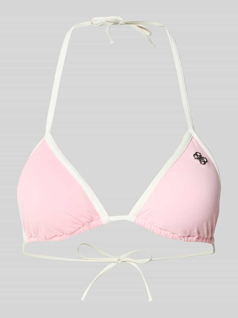 Bikinitop met logo-applicatie model 'Niki'