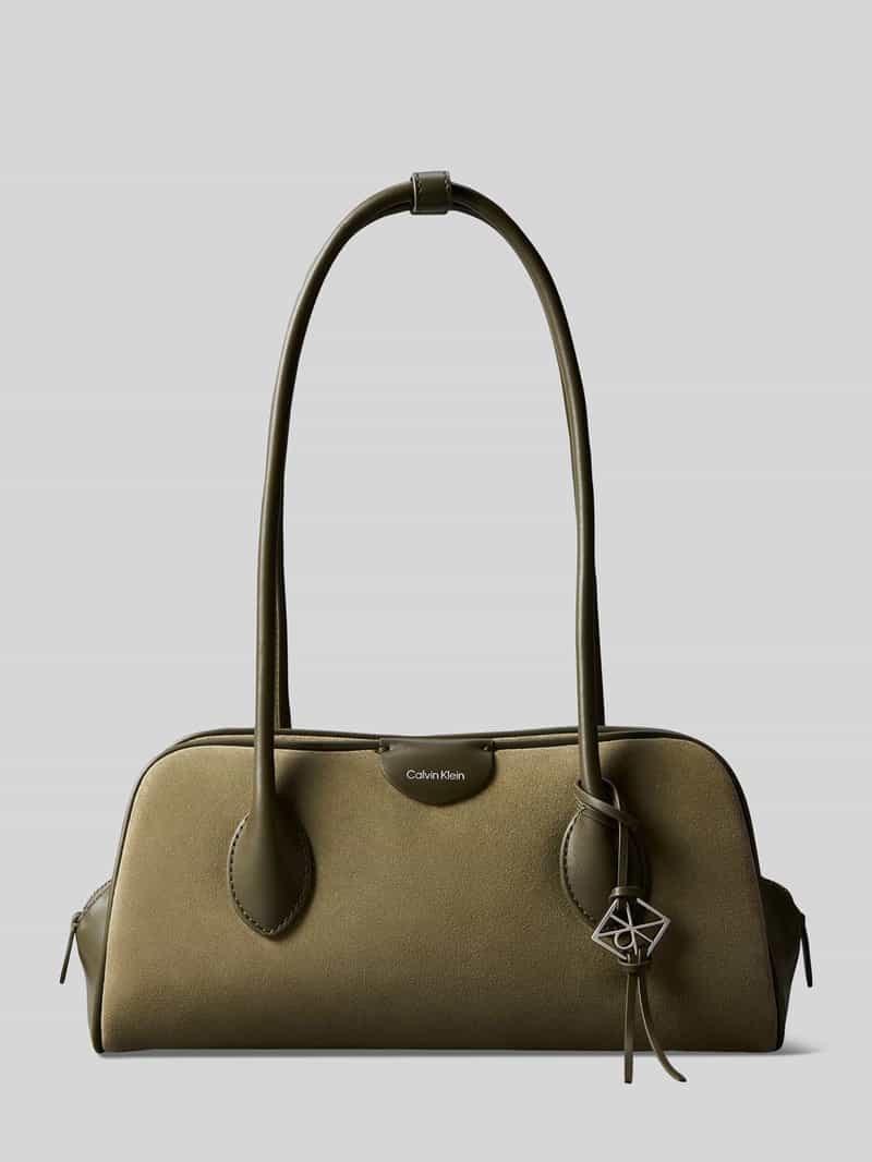 Handtas in handtasstijl met labeldetail