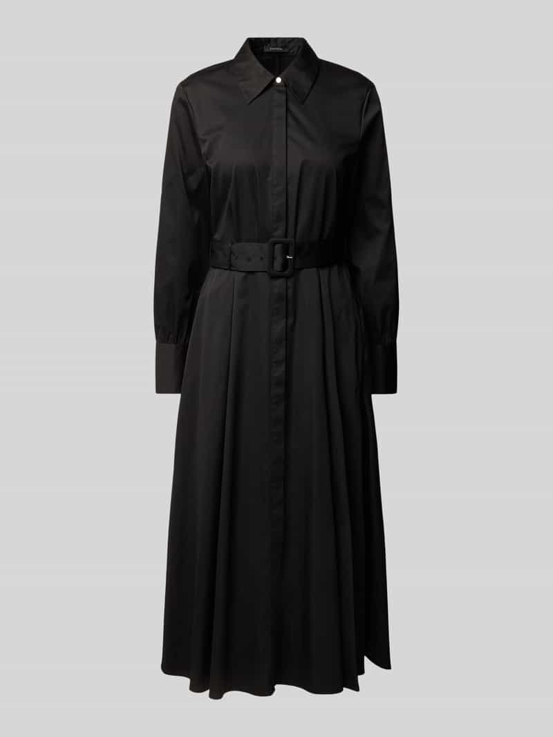 comma Midi-jurk met tailleriem