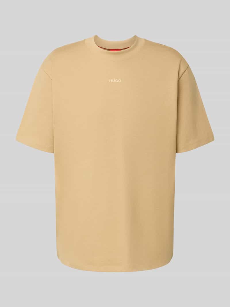 HUGO T-shirt met labelprint model 'Dapolino'