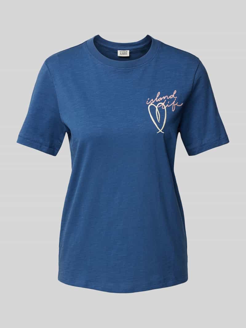 Scotch & Soda Regular fit T-shirt van puur biologisch katoen