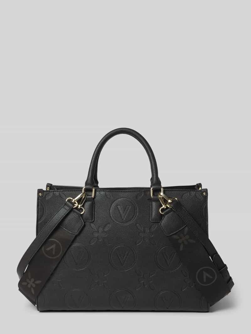 VALENTINO BAGS Handtas met structuurmotief met label, model 'SAMBA'