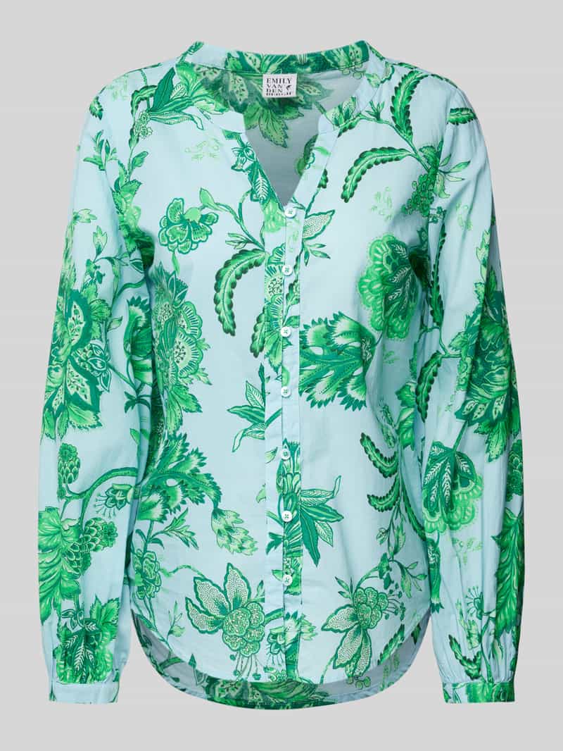 Emily Van den Bergh Regular fit blouse met tuniekkraag
