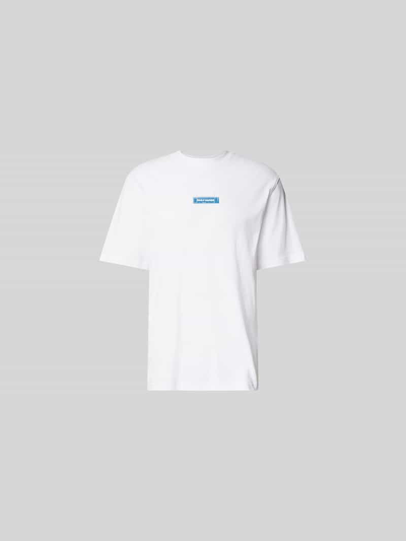 T-shirt met labelprint
