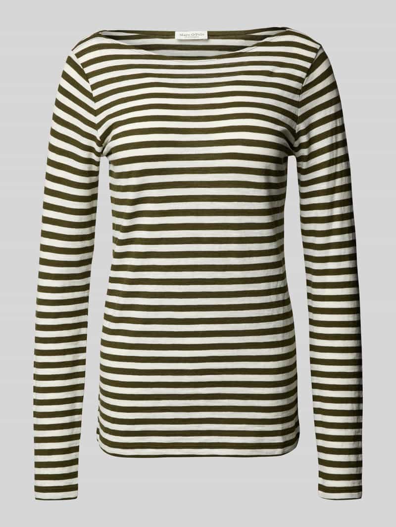 Marc O'Polo Slim fit shirt met lange mouwen van puur katoen