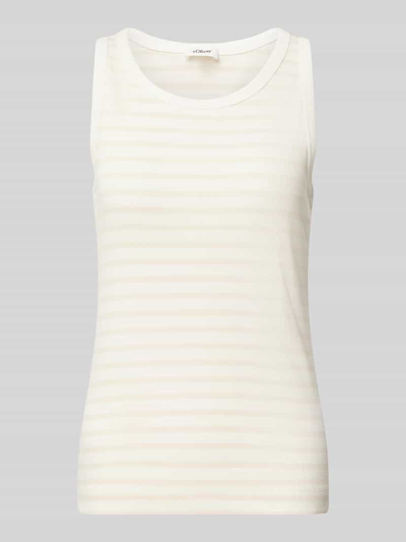s.Oliver RED LABEL Regular fit tanktop van katoenmix