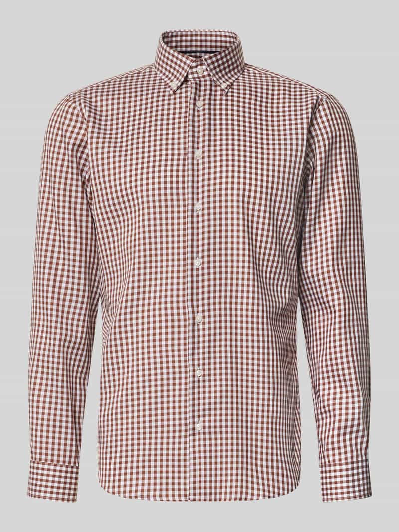 regular fit zakelijk hemd met button-downkraag