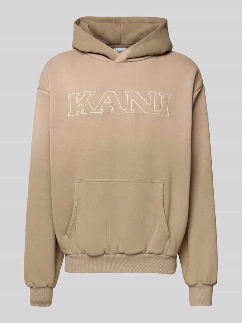 Karl Kani Regular fit hoodie met logostitching model 'Retro'