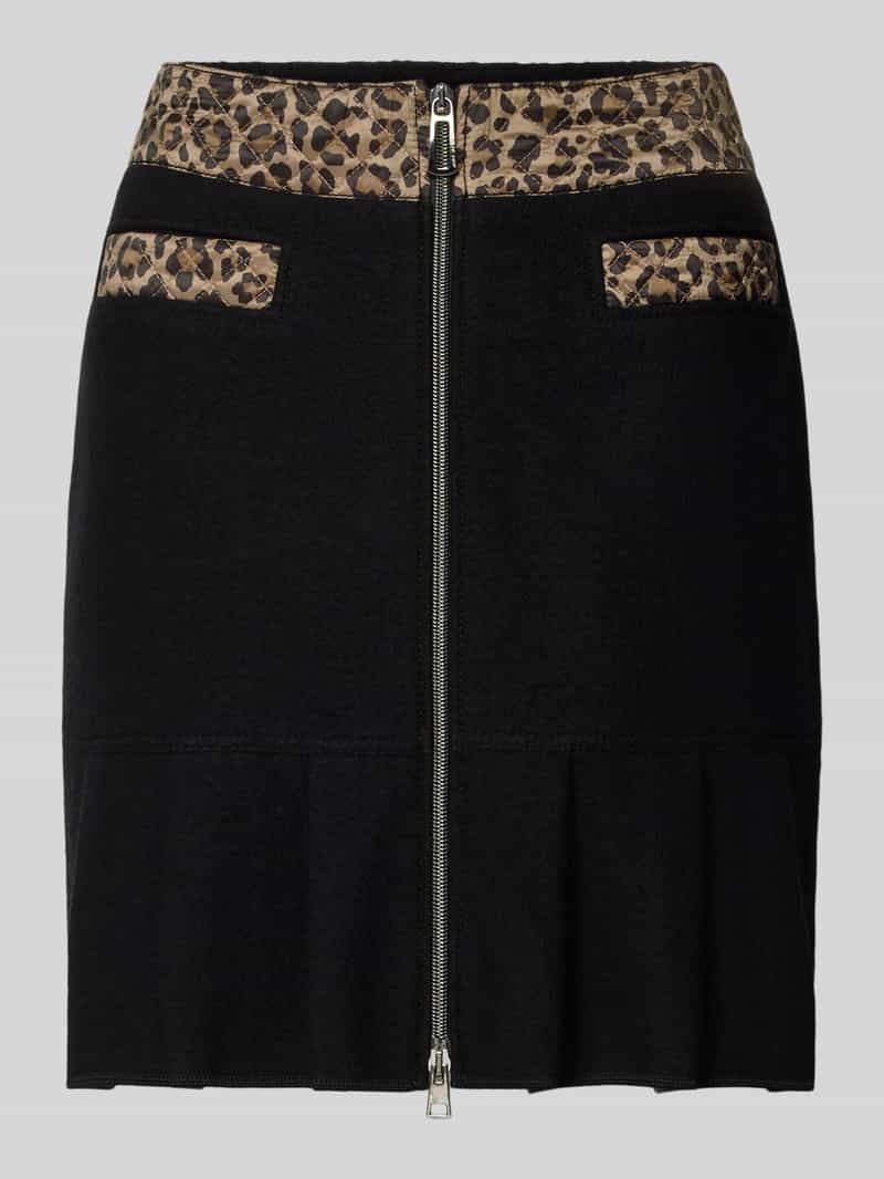Marc Cain Regular fit rok van scheerwolmix
